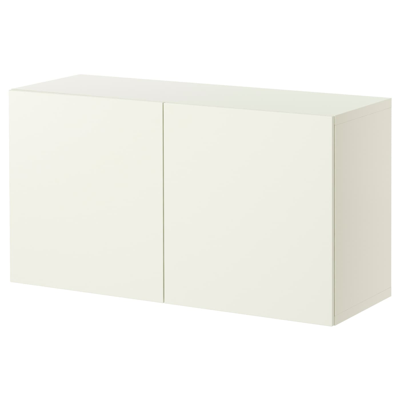 IKEA BESTÅ szafka z drzwiczkami, biały/Lappviken biały, 120x42x64 cm