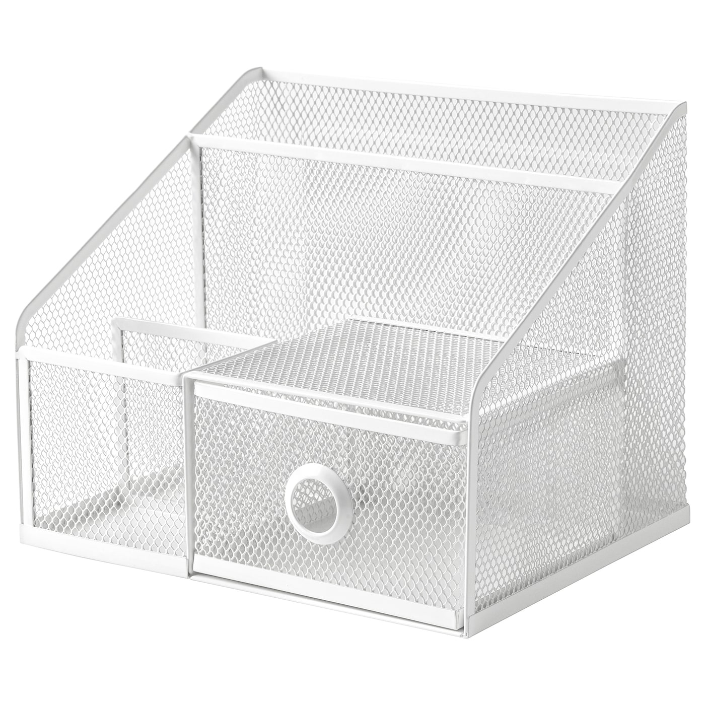 IKEA DRÖNJÖNS organizer na biurko, biały, 25x20 cm