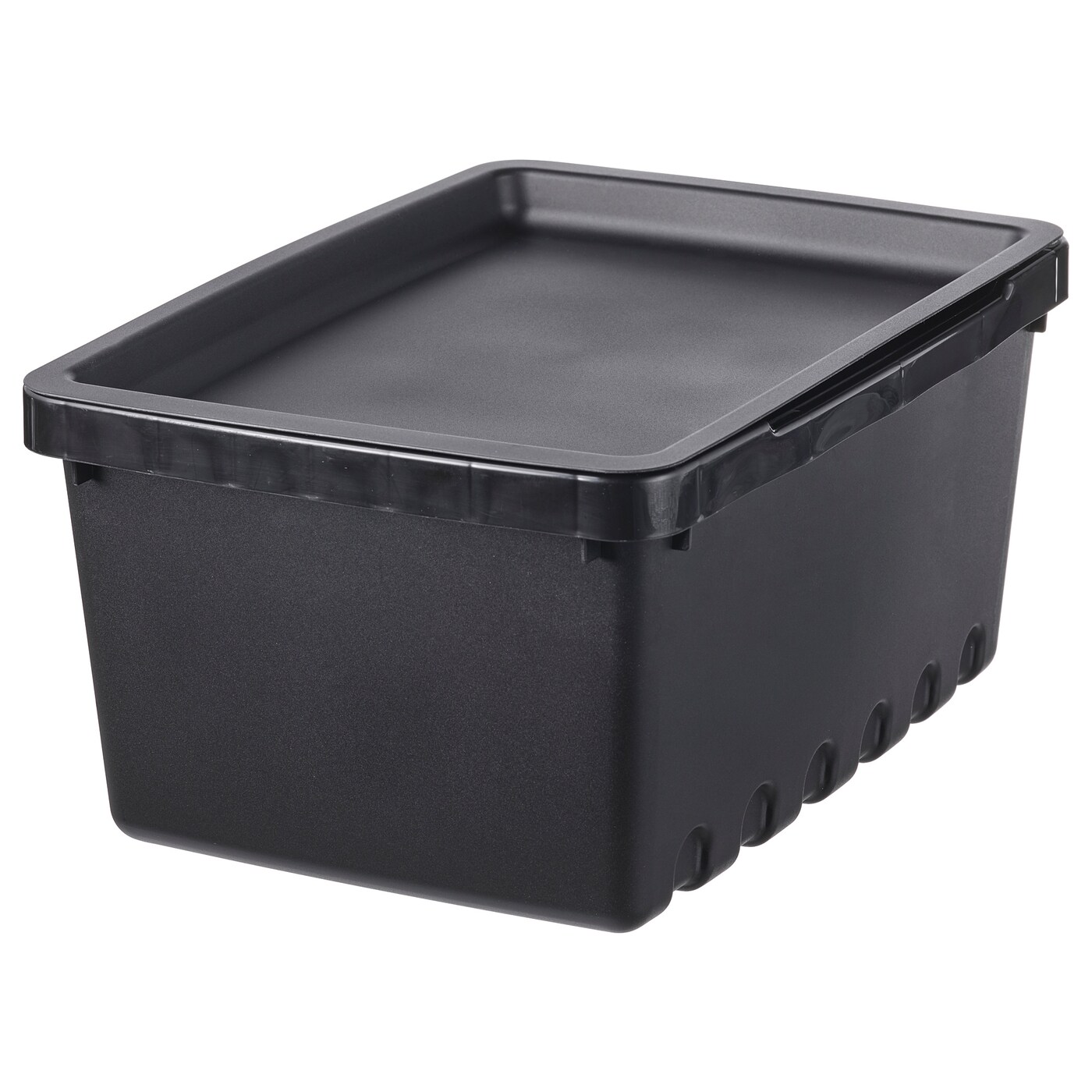 IKEA UPPSNOFSAD pojemnik z pokrywą, czarny, 25x17x12 cm/3.5 l