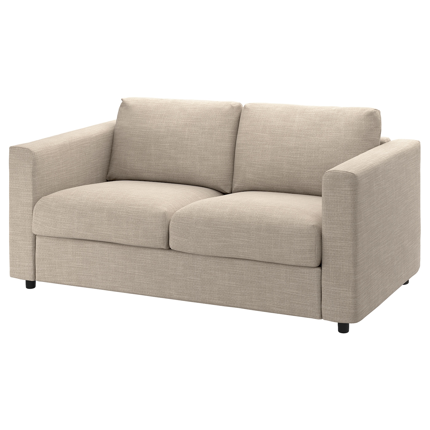 IKEA VIMLE sofa 2-osobowa, rozkładana, Hillared beżowy, Wysokość łóżka: 53 cm