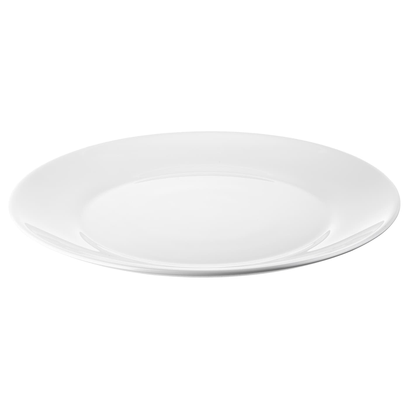 IKEA OFTAST talerz, biały, 25 cm