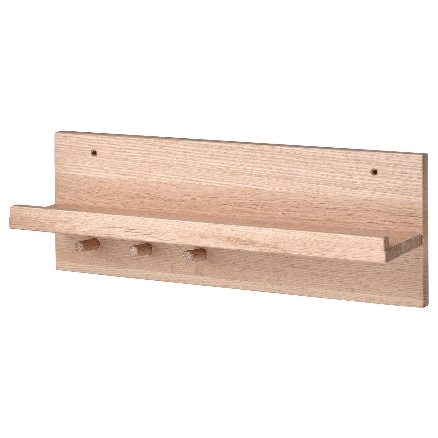 IKEA HÄSTVISKARE organizer ścienny z haczykami, dąb, 42x15x11 cm