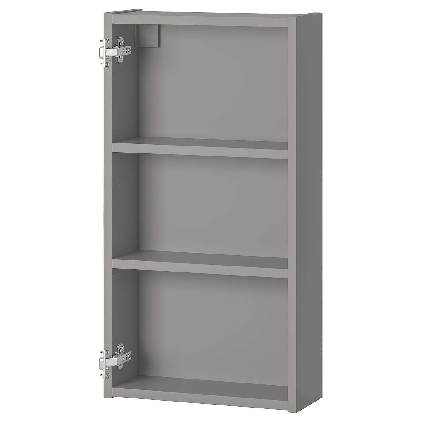 IKEA ENHET szafka wisząca z 2 półkami, szary, 40x15x75 cm