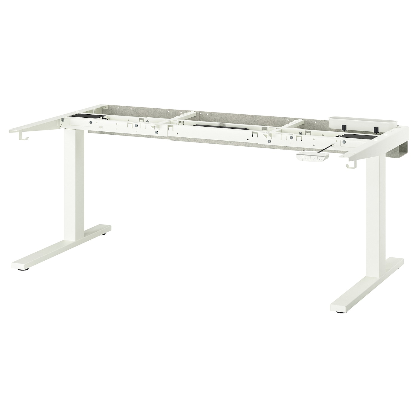 IKEA MITTZON podstawa biurka typu siedź/stój, elektryczny/biały, 120/140/160x80 cm