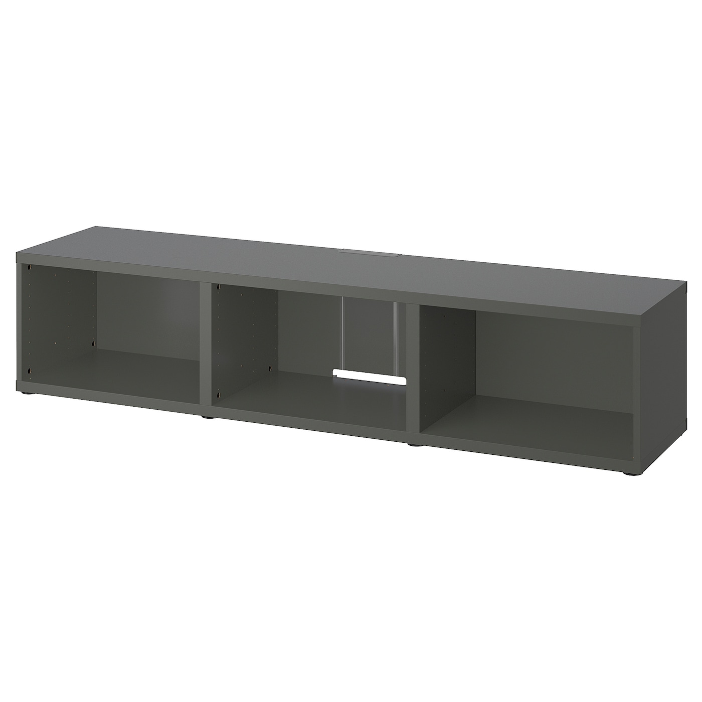 IKEA BESTÅ szafka pod TV, ciemnoszary, 180x40x38 cm