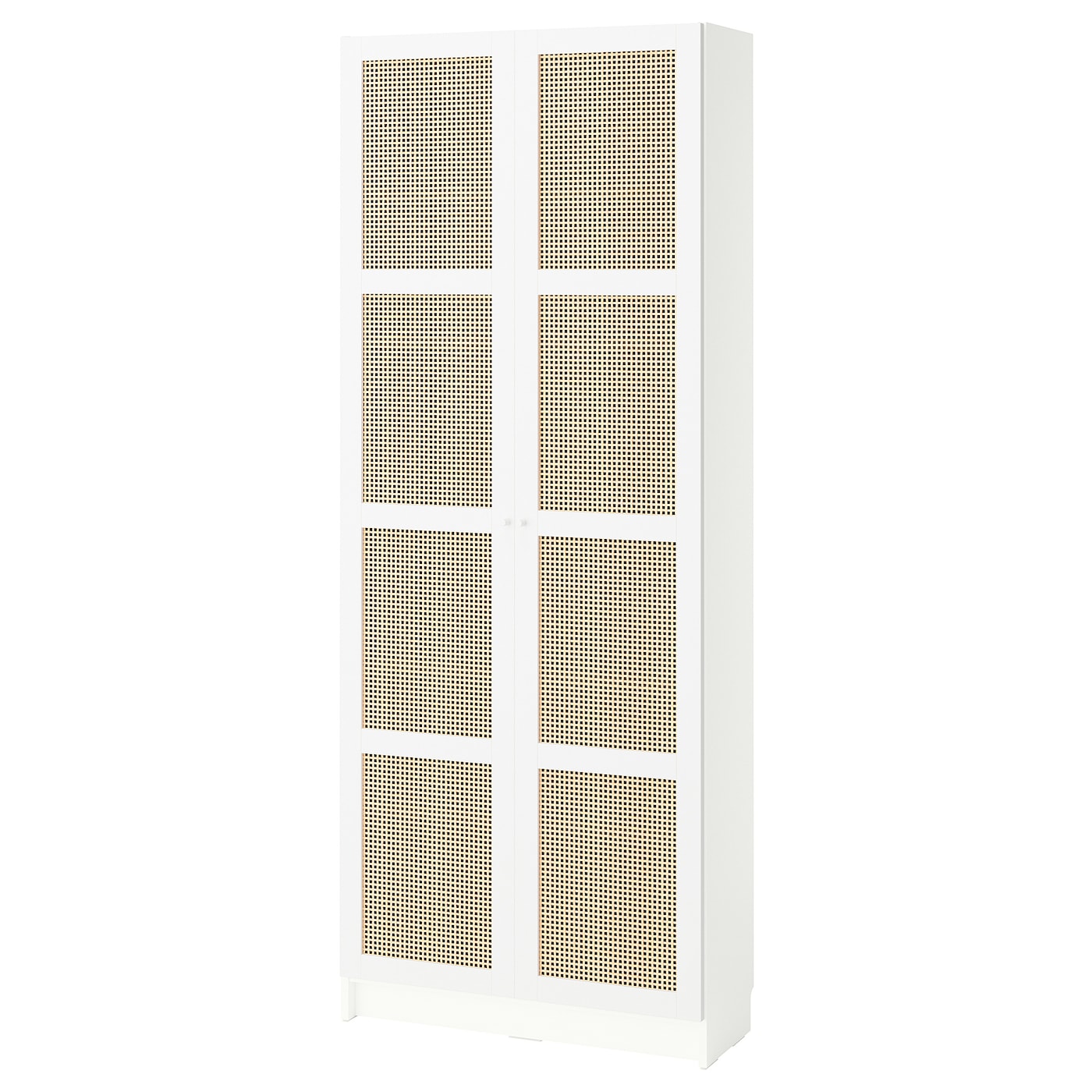 IKEA BILLY / HÖGADAL regał z drzwiami, biały, 80x30x202 cm