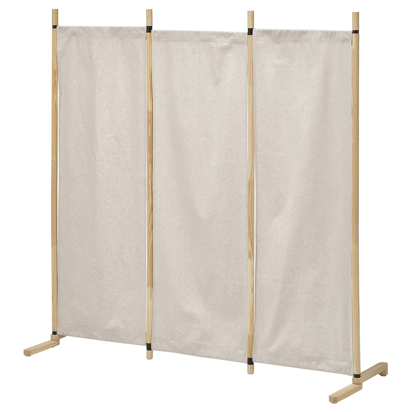 IKEA GLAMBERGET ścianka działowa, sosna/Katorp beżowy, 150x150 cm