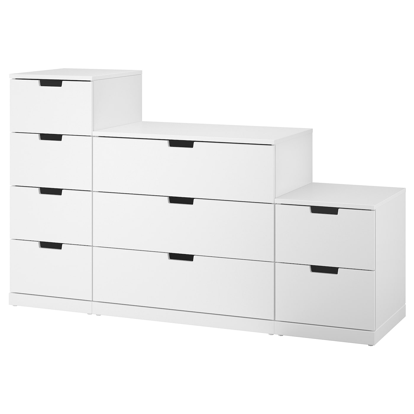 IKEA NORDLI komoda, 9 szuflad, biały, 160x99 cm
