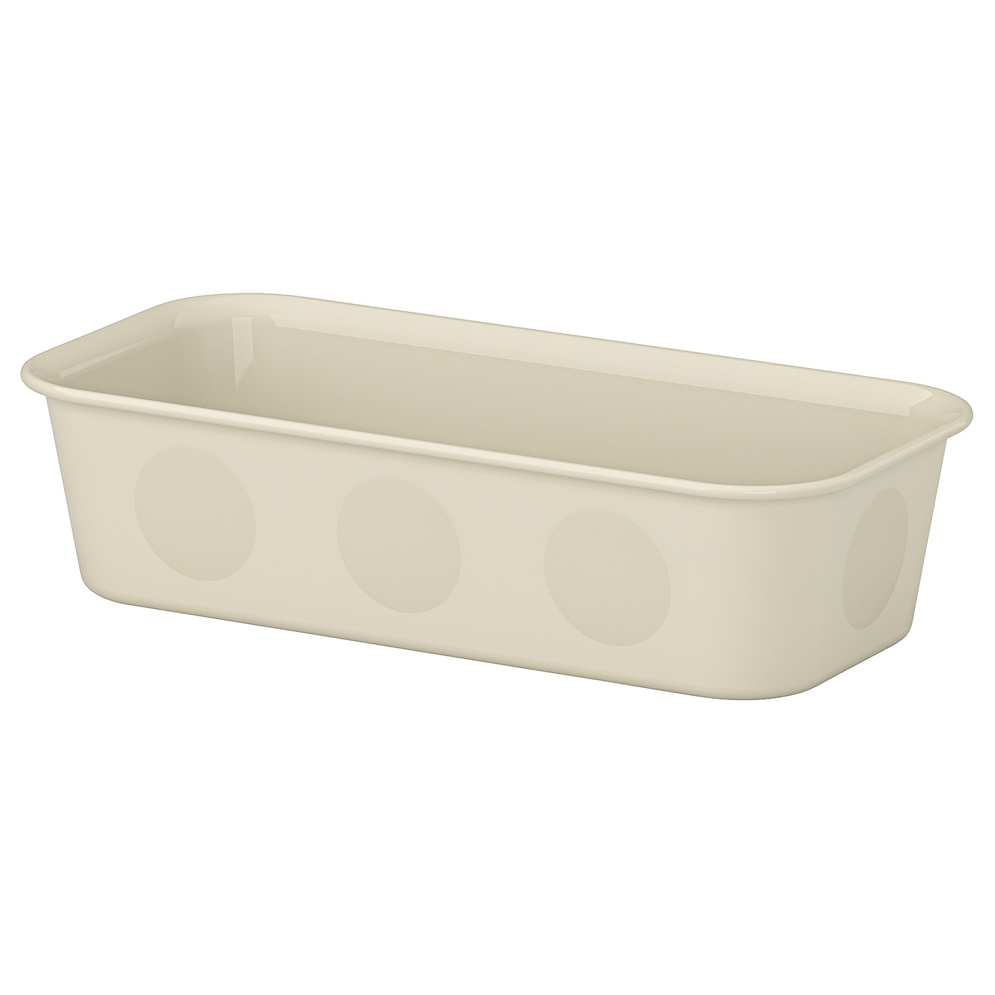 IKEA NOJIG organizer, plastik/beżowy, 10x20x5 cm
