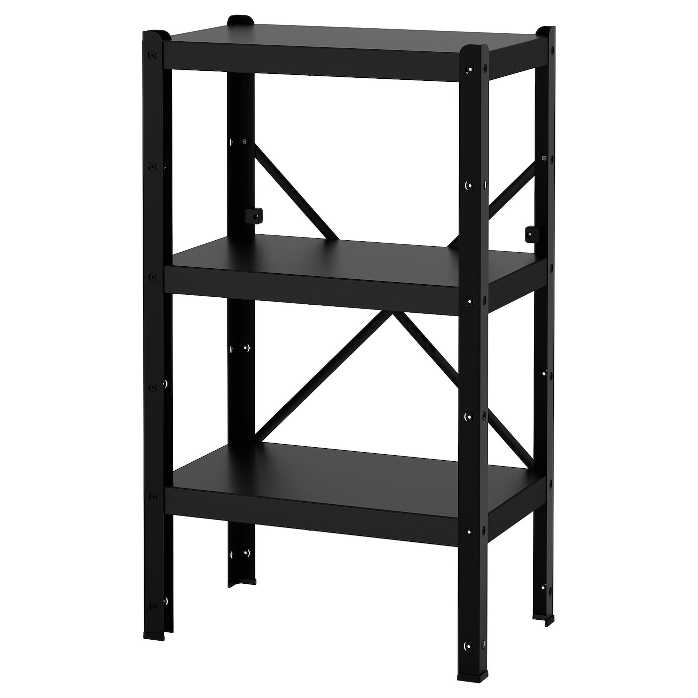 IKEA BROR regał, czarny, 65x40x110 cm