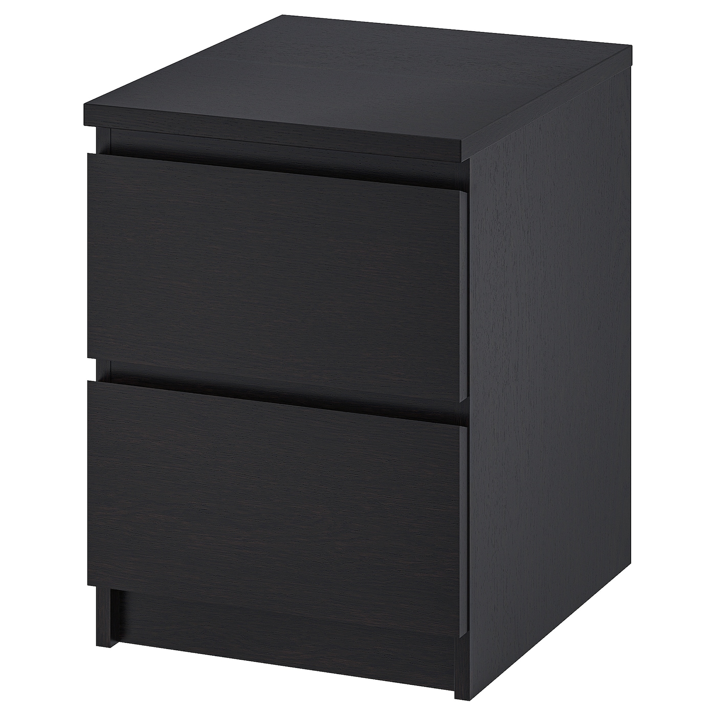 IKEA MALM komoda, 2 szuflady, czarnobrąz, 40x55 cm