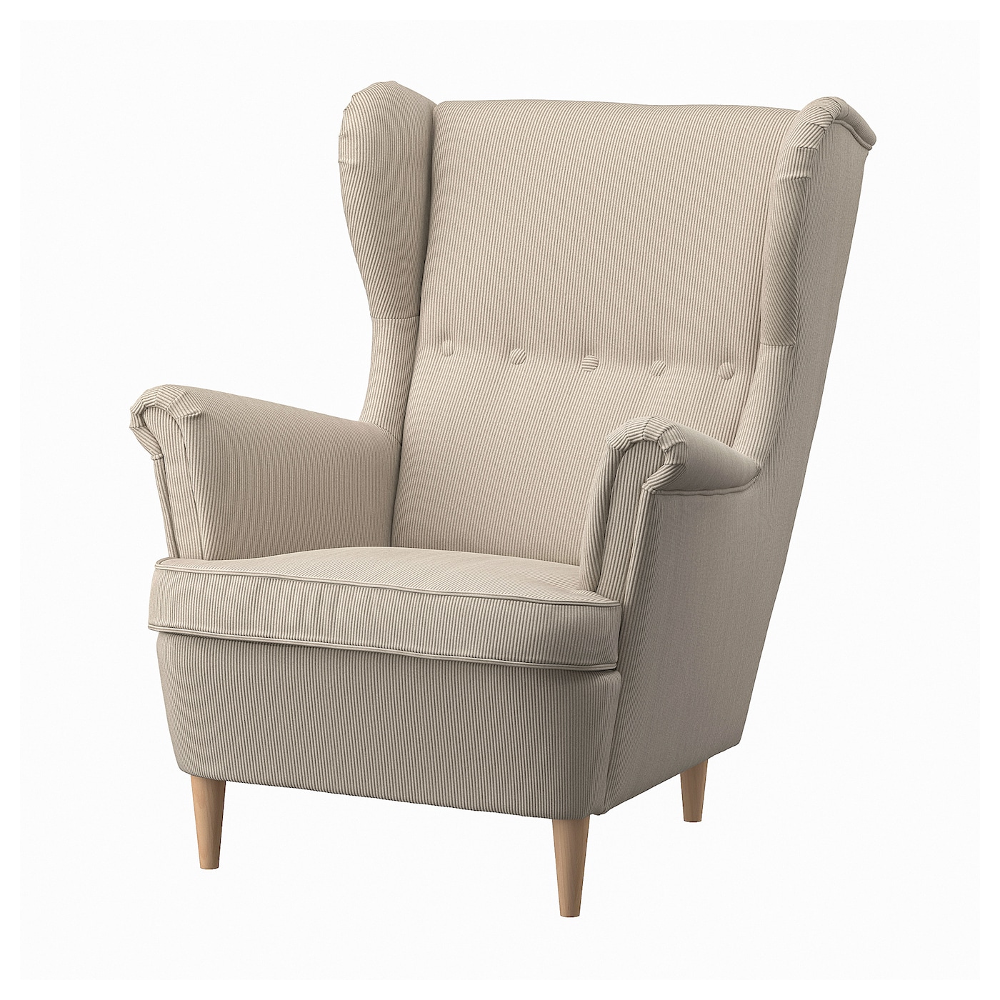 IKEA STRANDMON fotel uszak, Kelinge beżowy, Szerokość: 82 cm