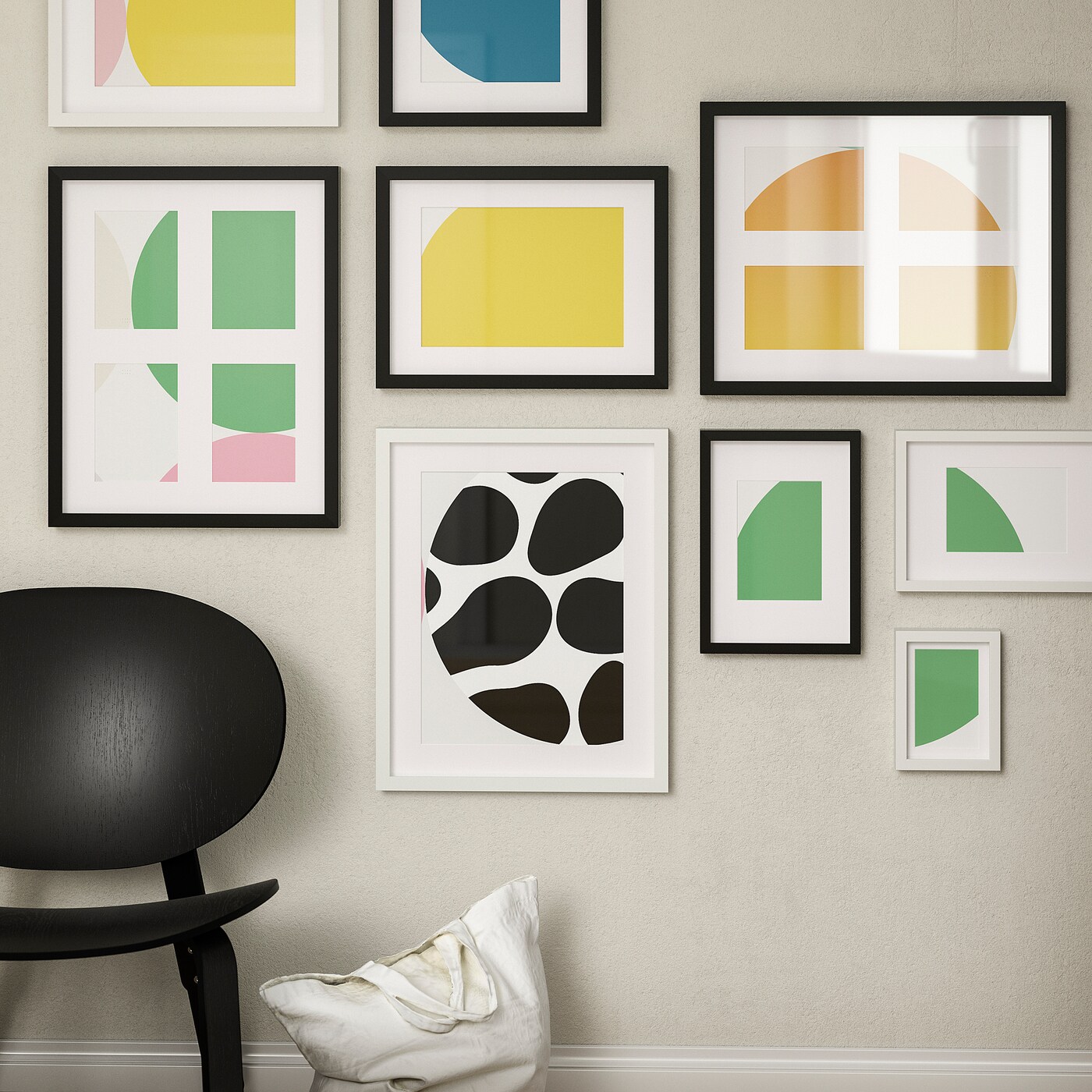 IKEA RÖDALM ramka na 4 zdjęcia, czarny, 40x50 cm