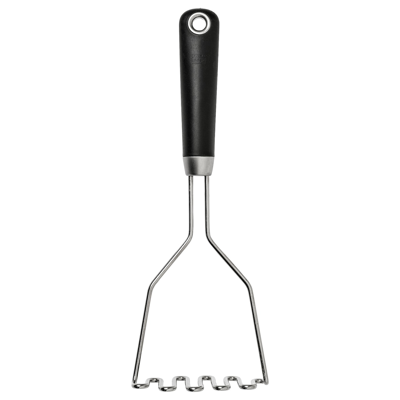 IKEA IKEA 365+ HJÄLTE tłuczek do ziemniaków, stal nierdz/czarny, Długość: 30 cm