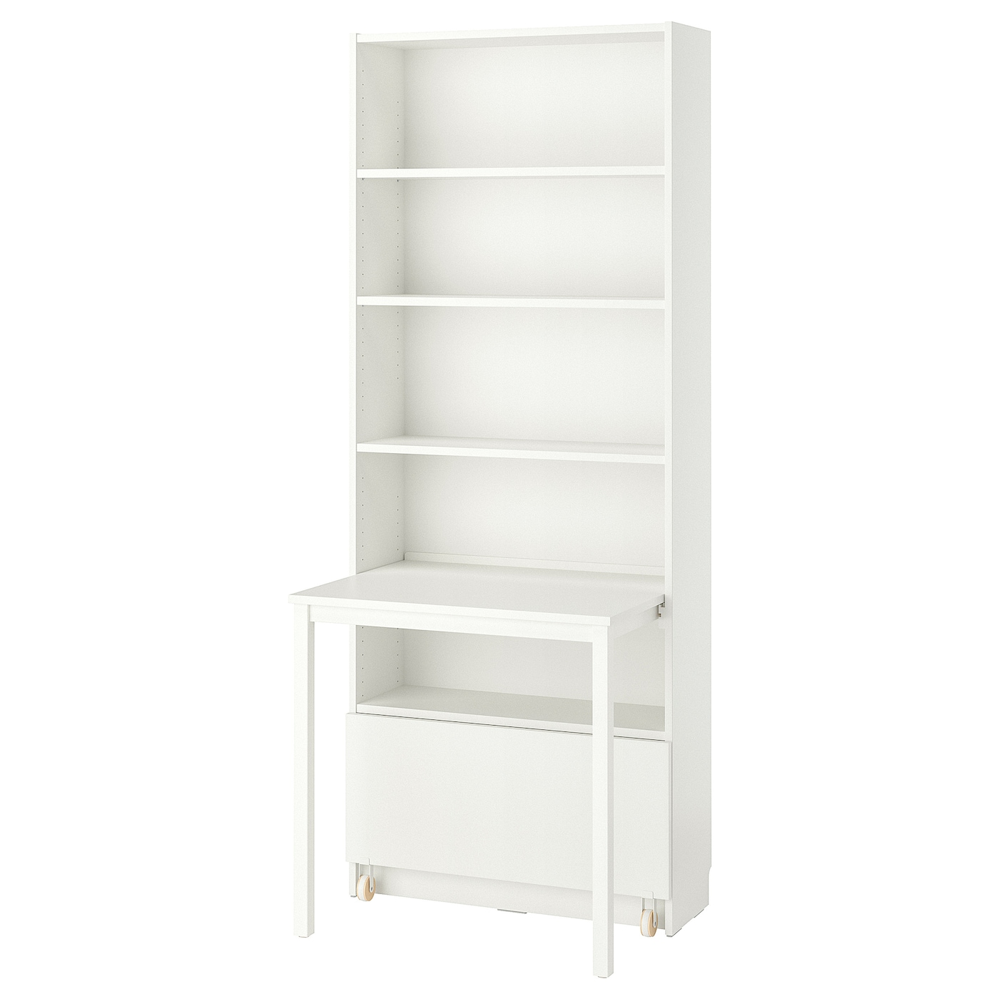 IKEA BILLY regał z biurkiem i szufladą, biały, 80x202 cm
