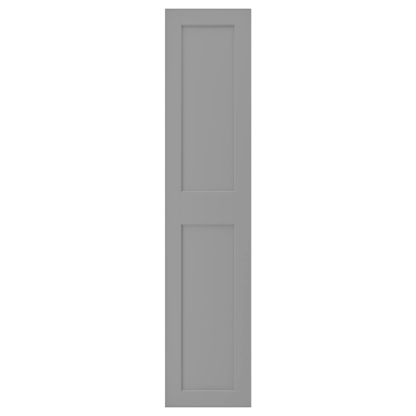IKEA GRIMO drzwi z zawiasami, szary, 50x229 cm
