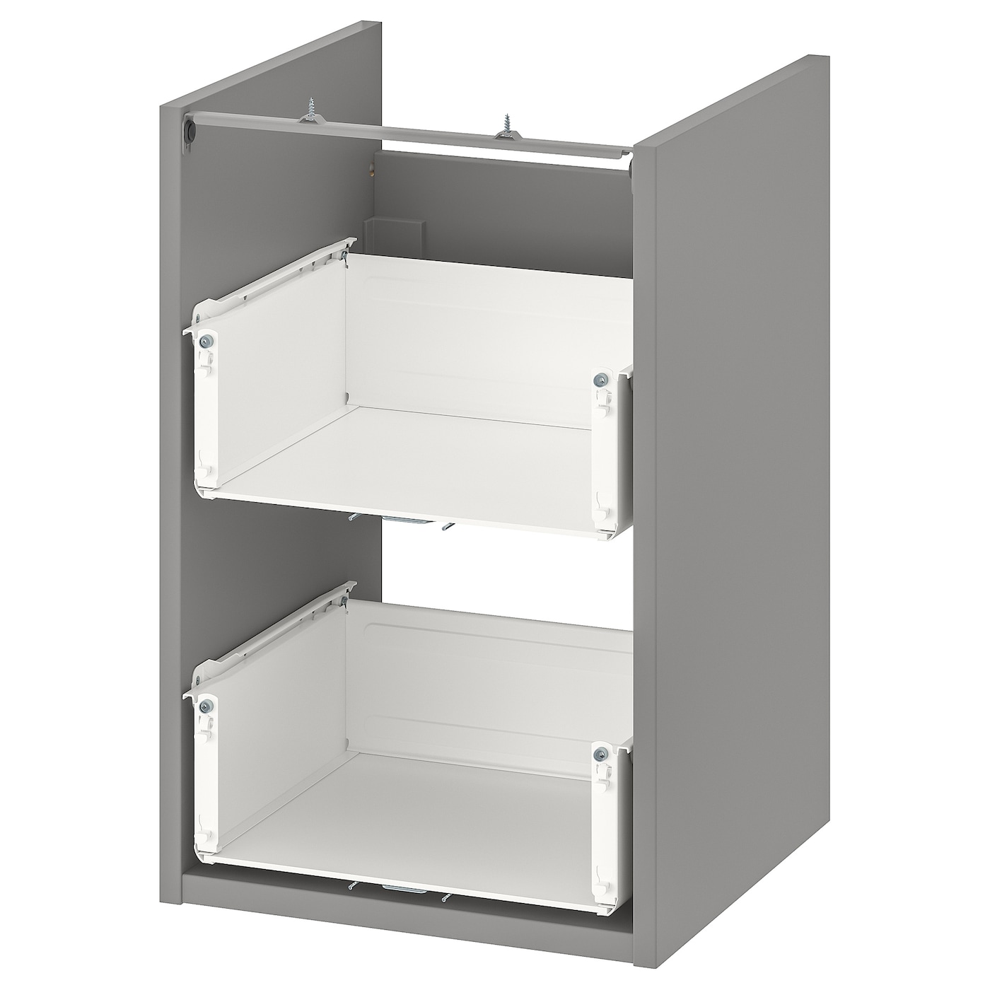 IKEA ENHET szafka umywalkowa z 2 szufladami, szary, 40x40x60 cm