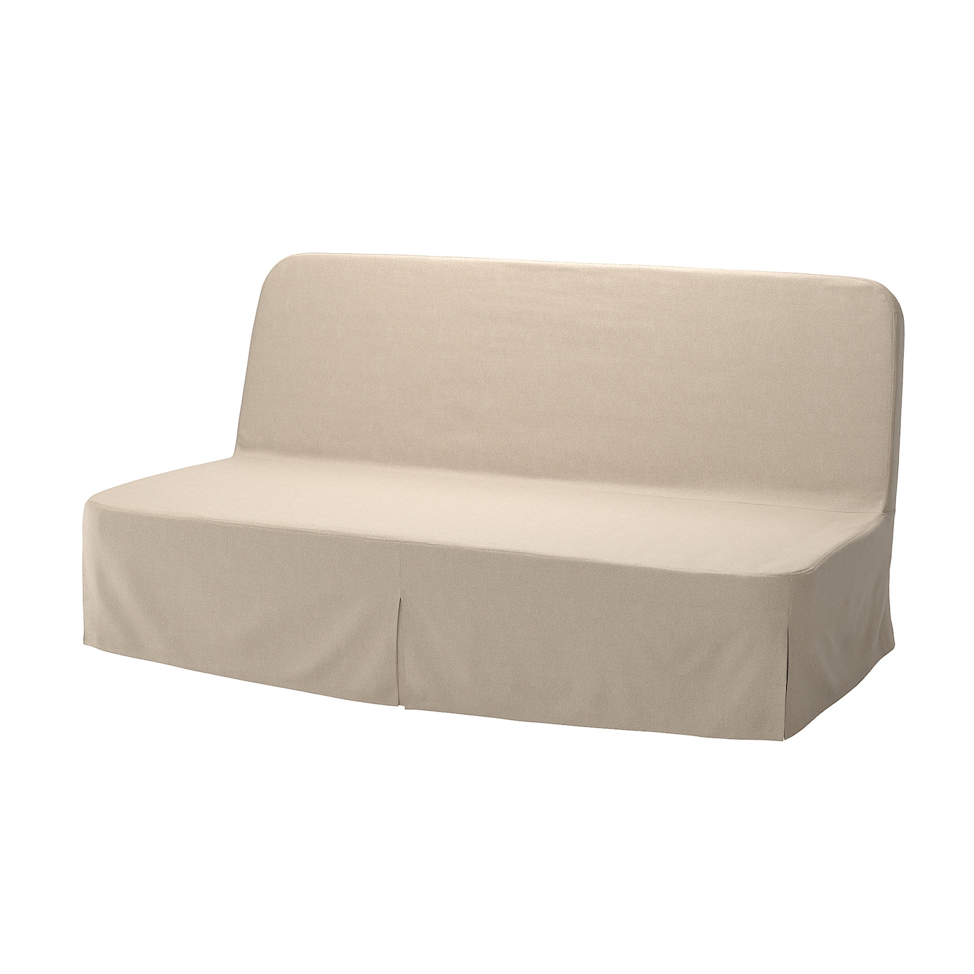 IKEA NYHAMN sofa 3-osobowa, rozkładana, materac ze sprężynami kieszeniowymi/Naggen beżowy, Szerokość: 200 cm
