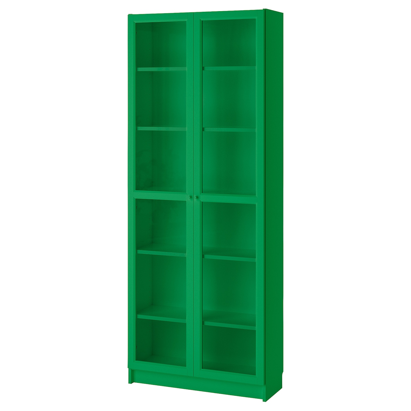 IKEA BILLY witryna, zielony, 80x30x202 cm