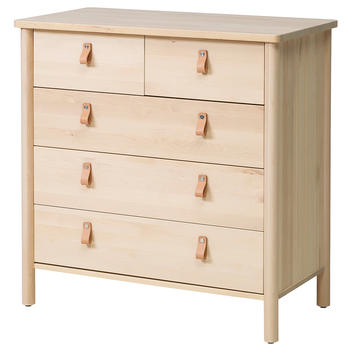 IKEA BJÖRKSNÄS komoda, 5 szuflad, brzoza, 90x90 cm