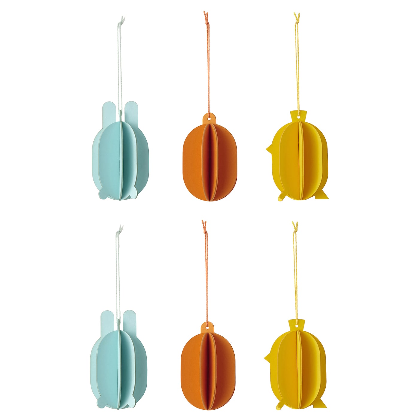 IKEA TJÄRLEK dekoracje wiszące, 6 szt, wielobarwny