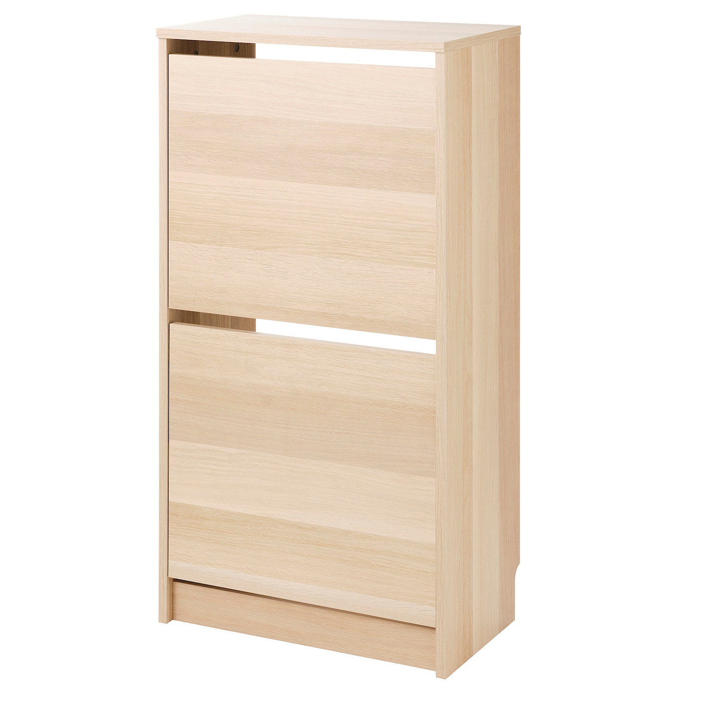 IKEA BISSA szafka na buty, 2 przegrody, imit. dębu, 49x28x93 cm