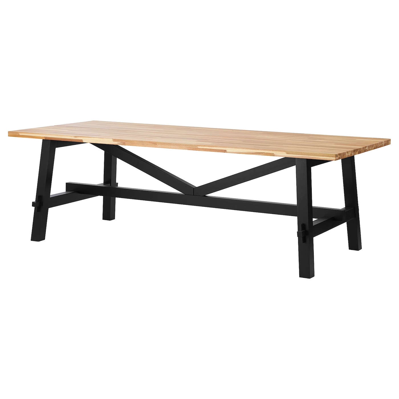 IKEA SKOGSTA stół, akacja/czarny, 235x100 cm
