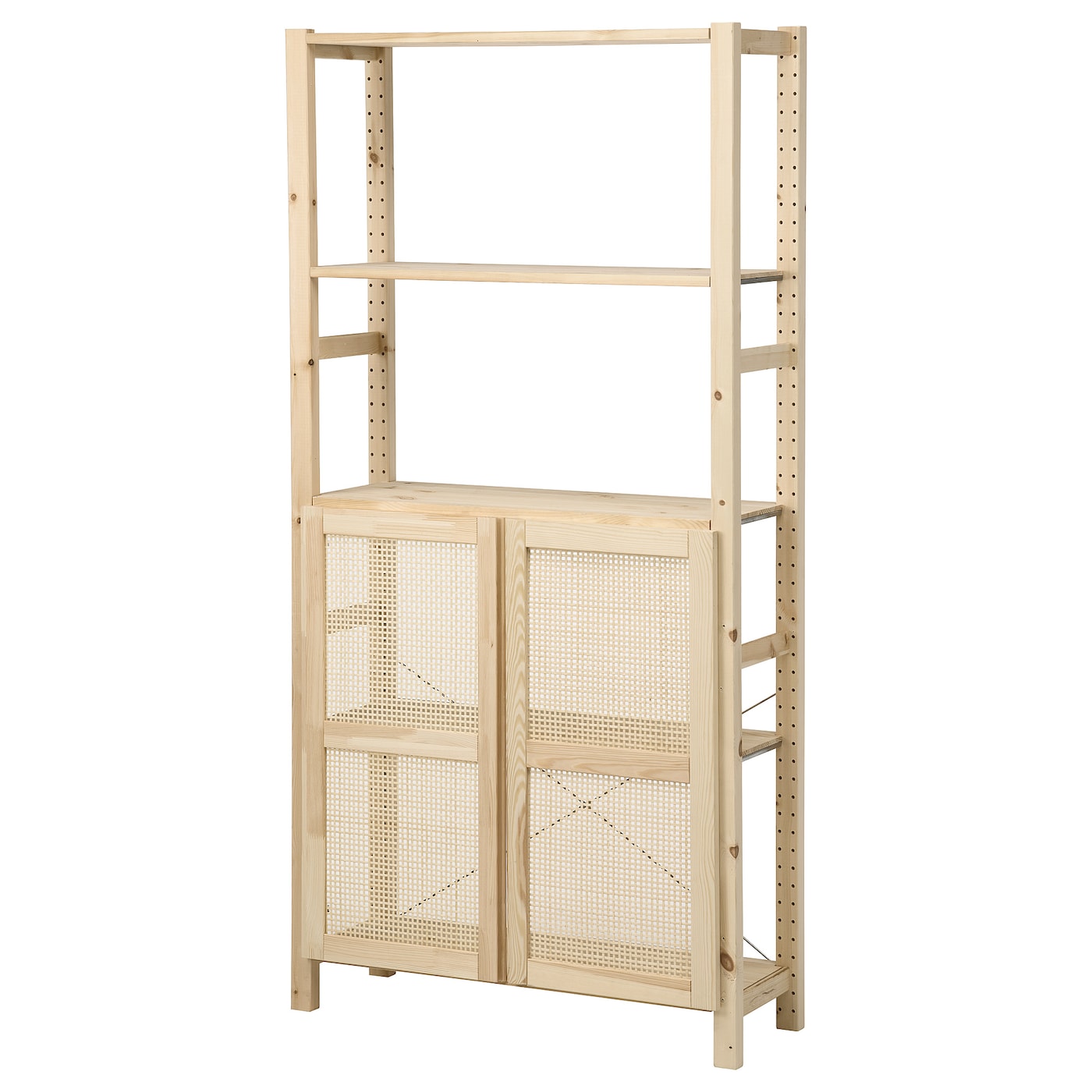 IKEA IVAR regał z drzwiami, z 2 drzwi/sosna, 89x30x179 cm