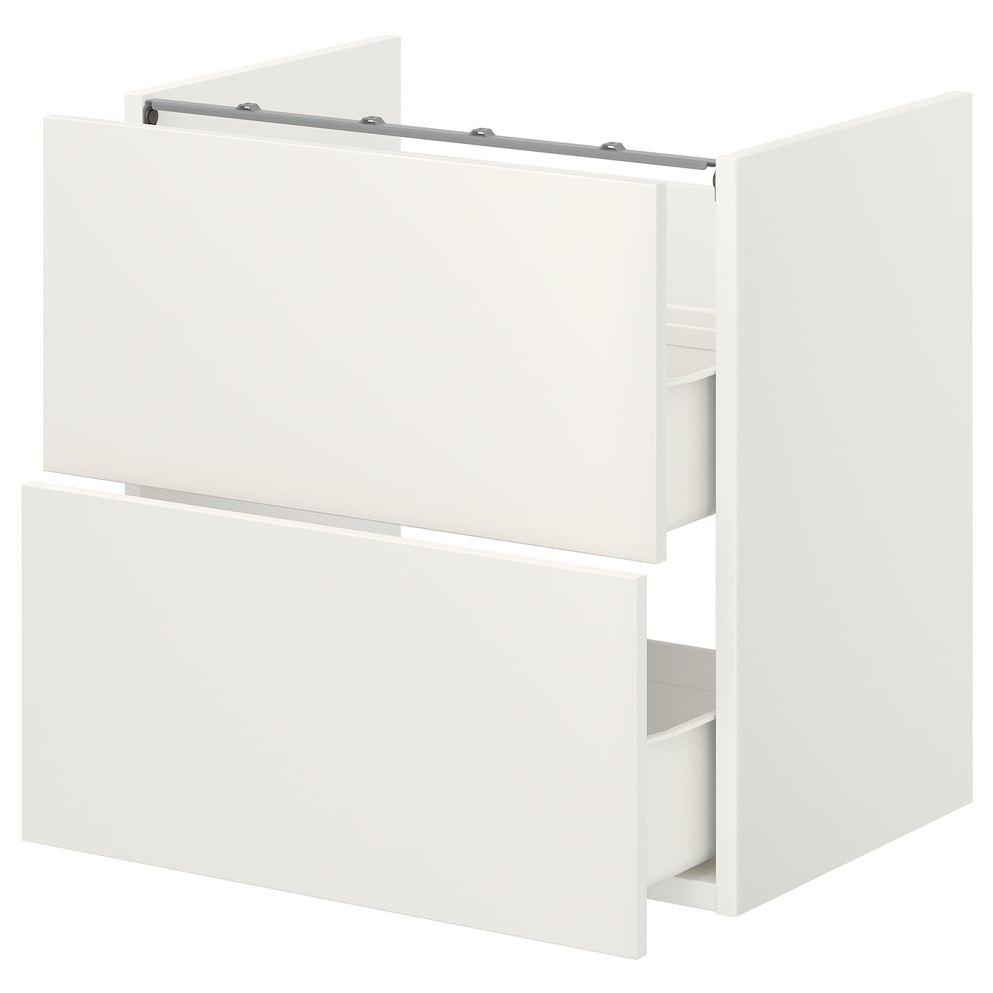 IKEA ENHET szafka umywalkowa z 2 szufladami, biały, 60x42x60 cm