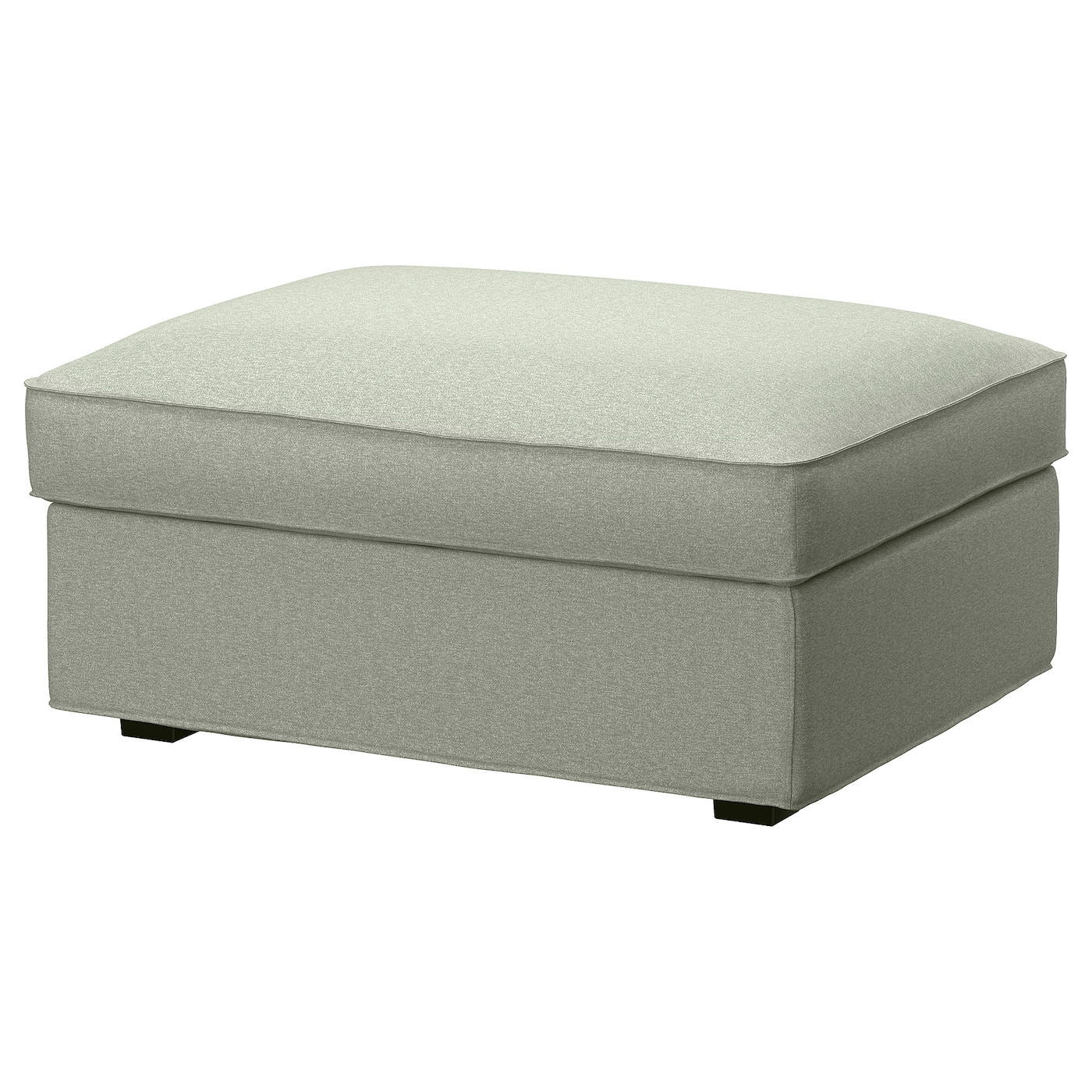IKEA KIVIK podnóżek ze schowkiem, Gunnared jasnozielony, Szerokość: 90 cm