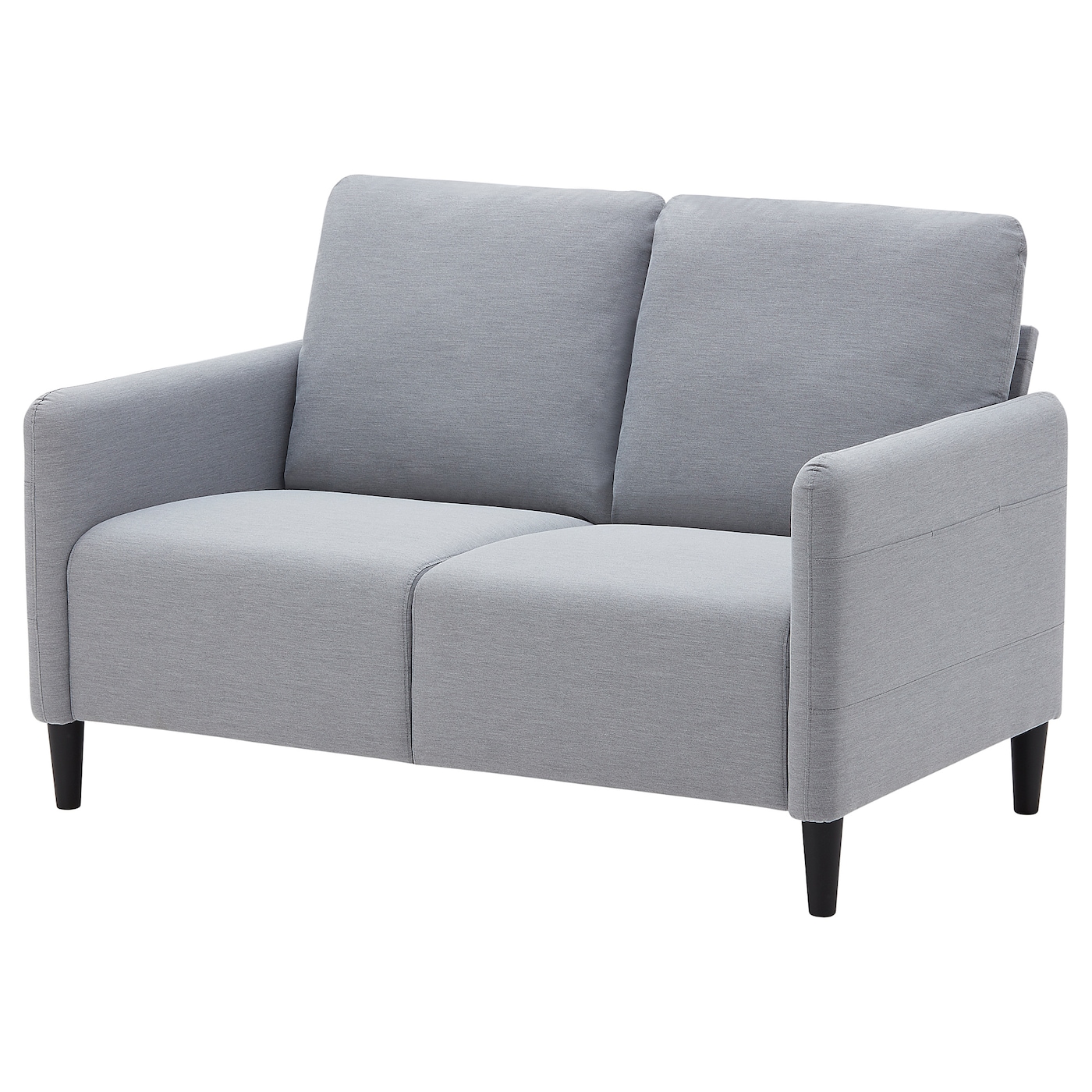 IKEA ANGERSBY sofa 2-osobowa, Knisa jasnoszary, Wysokość z poduchami oparcia: 89 cm