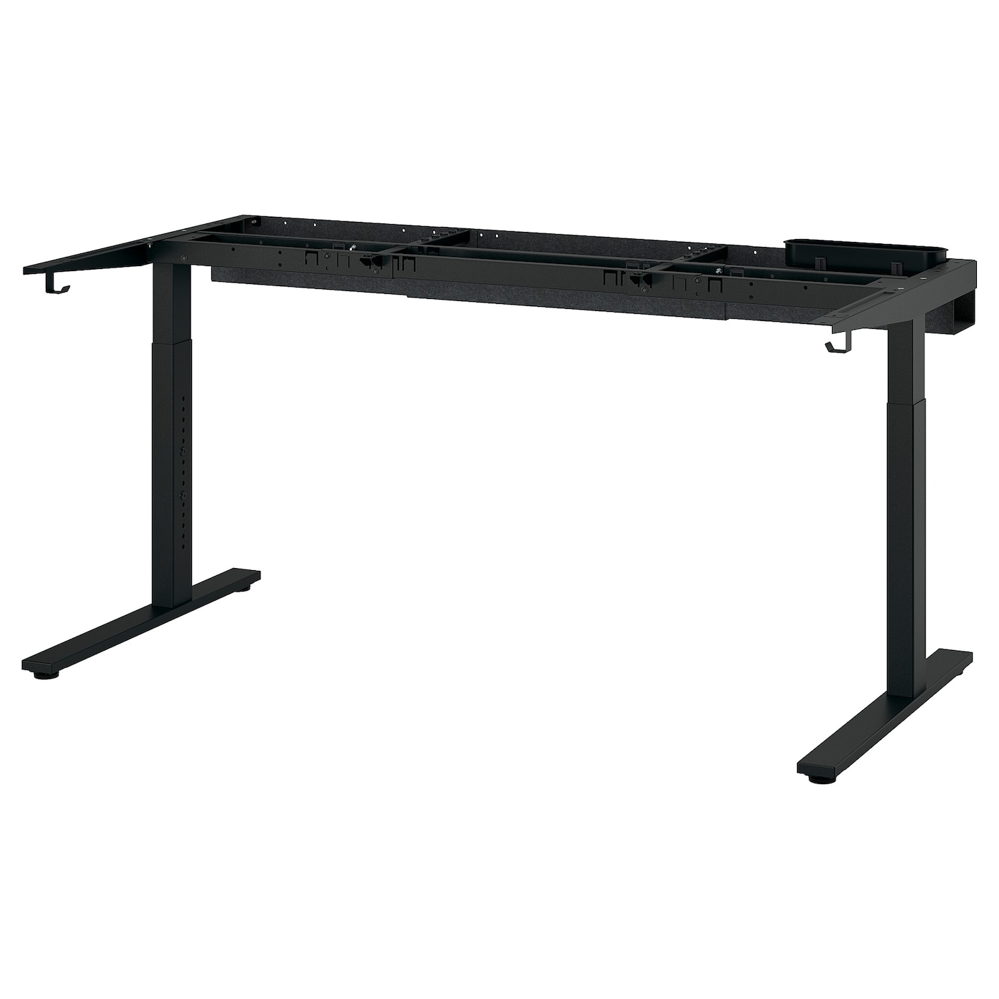 IKEA MITTZON rama nośna biurka, czarny, 120/140/160x80 cm