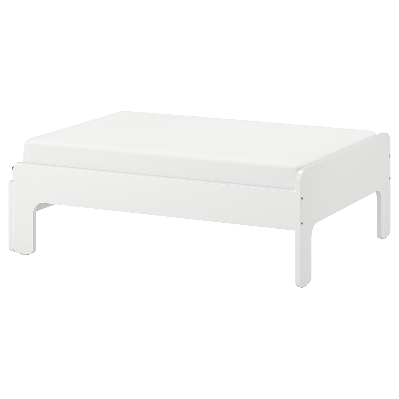 IKEA SLÄKT rama łóżka o regulowanej długości, biały, 80x200 cm