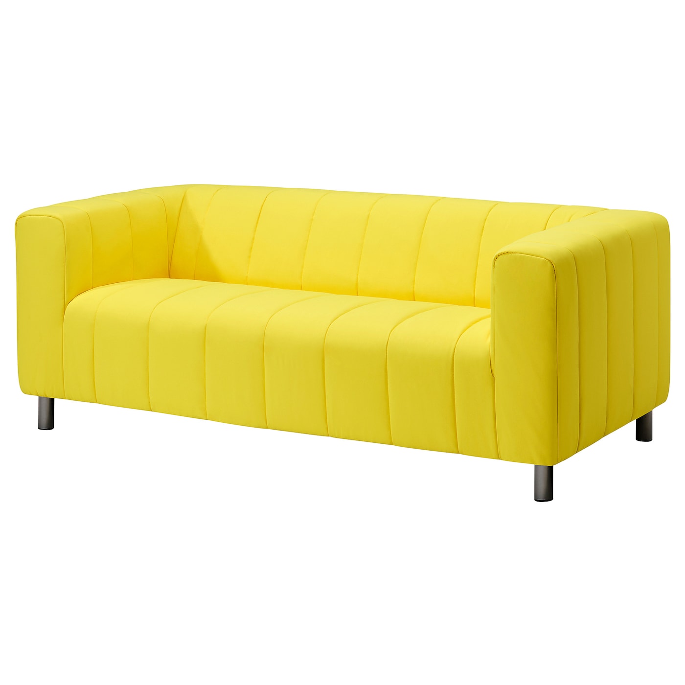 IKEA KLIPPAN sofa 2-osobowa, Långban jaskrawożółty, Szerokość: 180 cm
