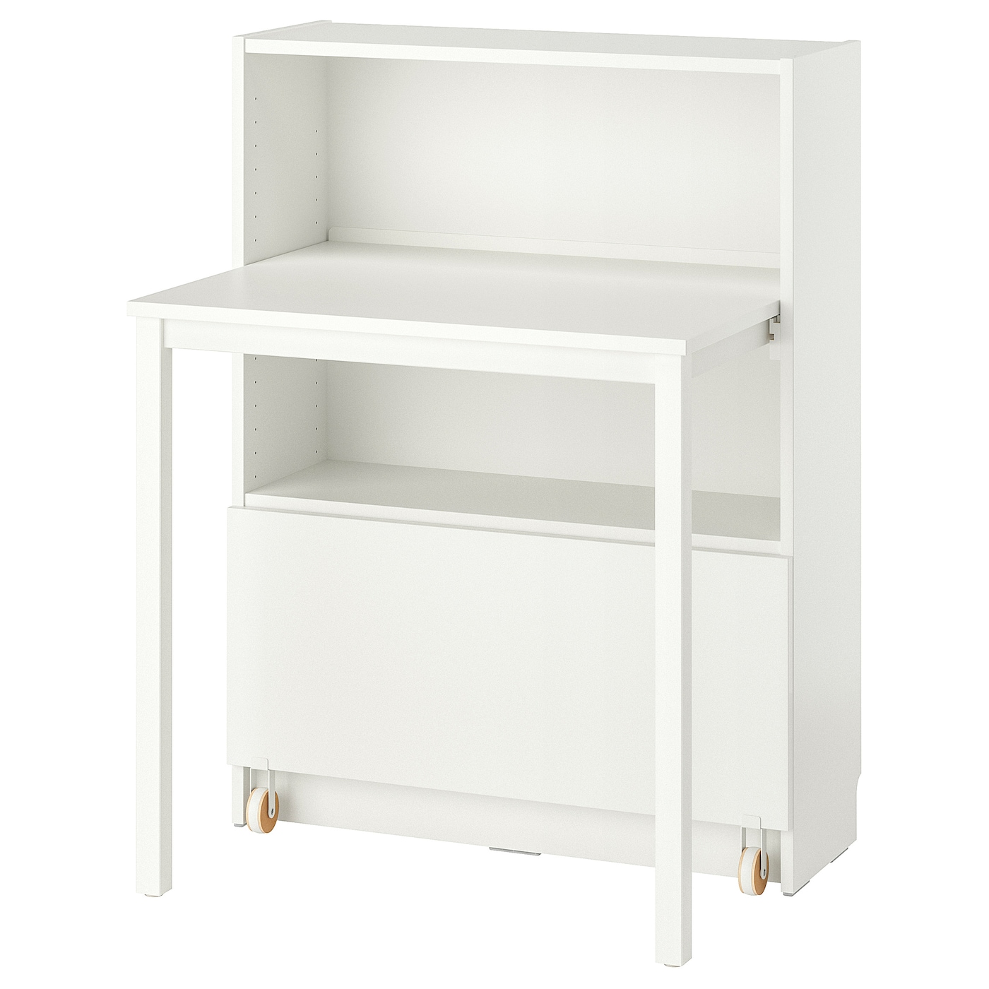 IKEA BILLY regał z biurkiem i szufladą, biały, 80x106 cm