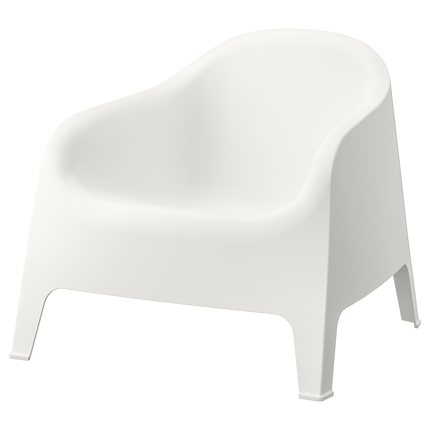 IKEA SKARPÖ fotel ogrodowy, biały, Przetestowano dla: 110 kg