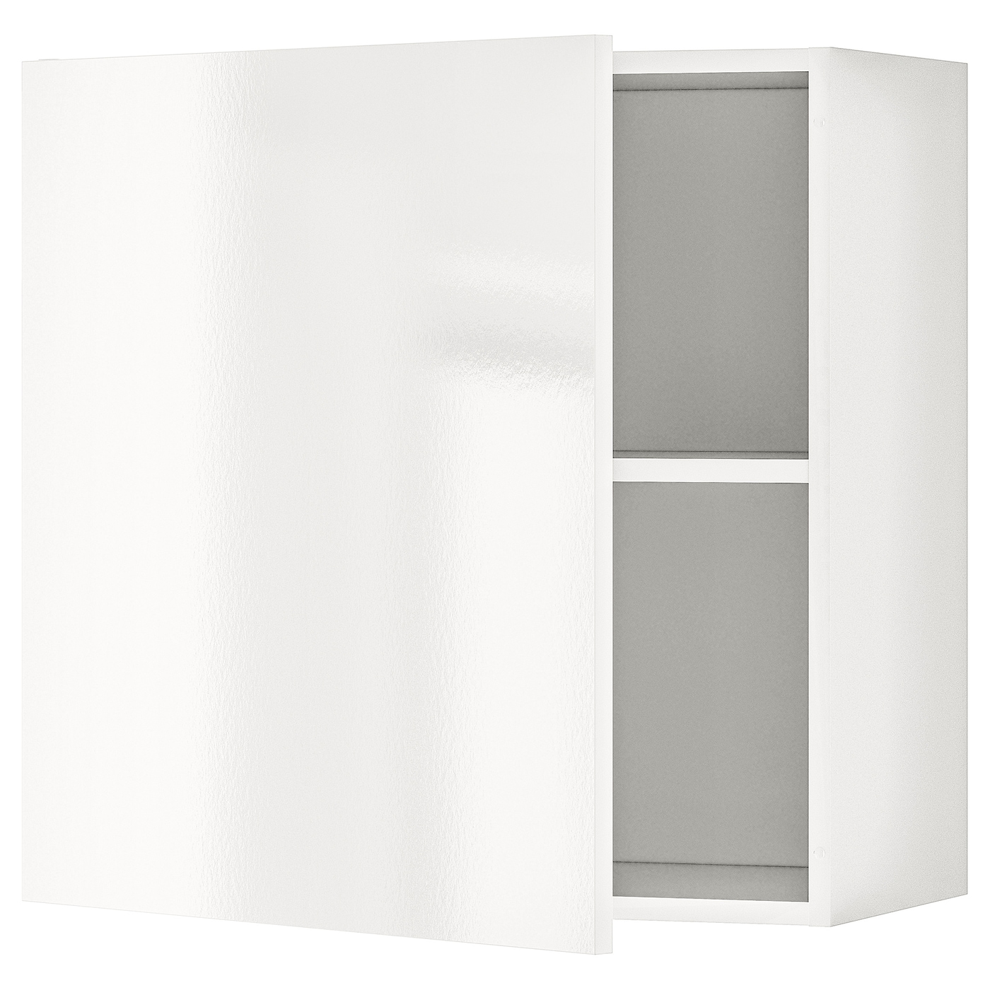 IKEA KNOXHULT szafka wisząca z drzwiczkami, połysk biały, 60x60 cm