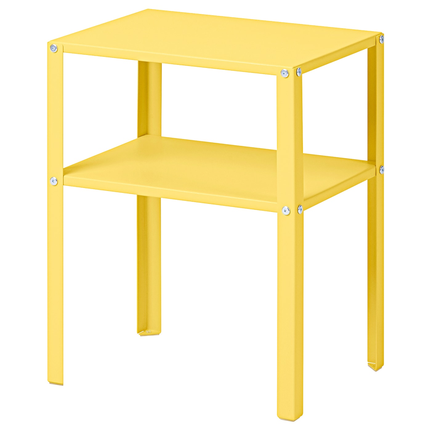 IKEA KNARREVIK stolik nocny, jaskrawożółty, 37x28 cm