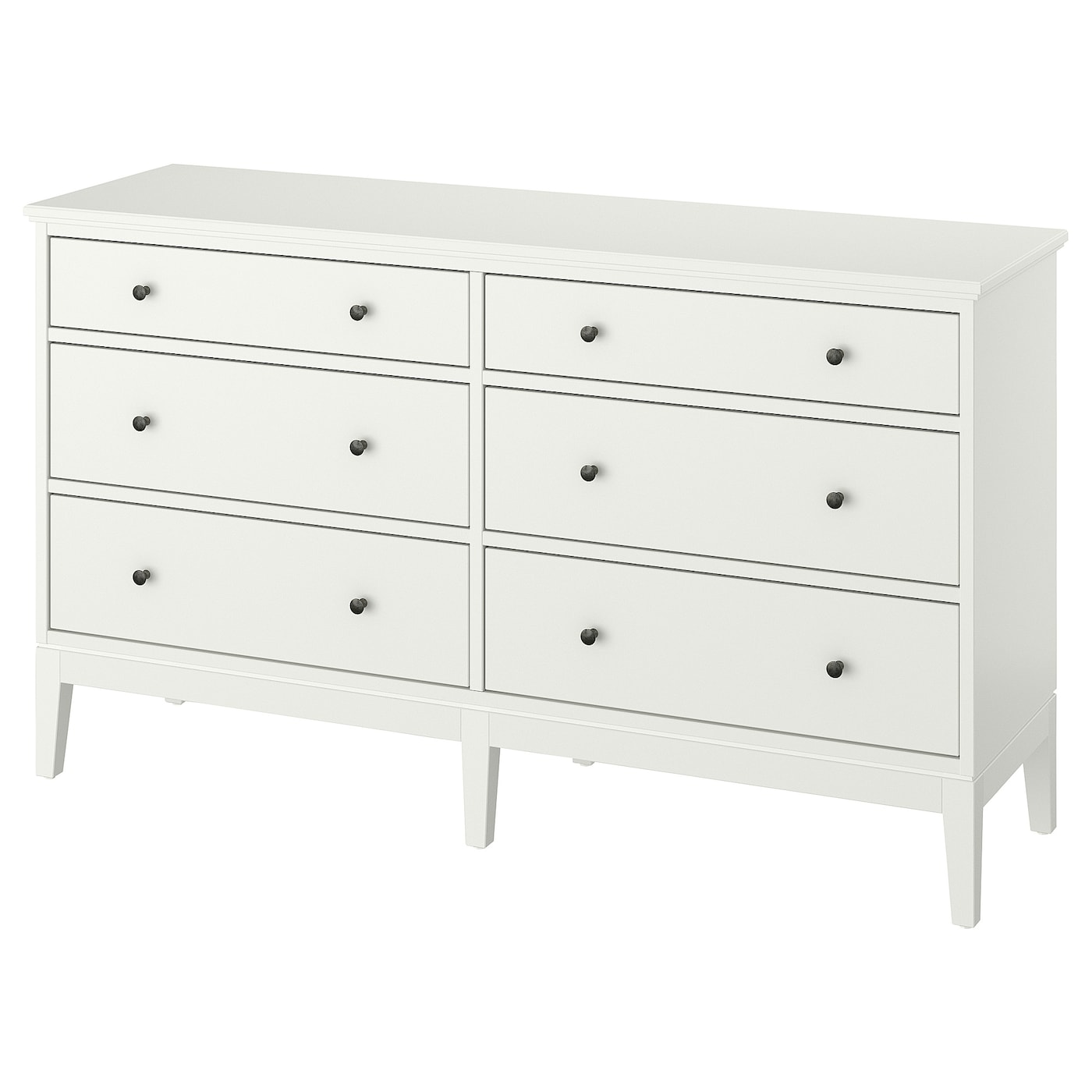 IKEA IDANÄS komoda, 6 szuflad, biały, 162x95 cm