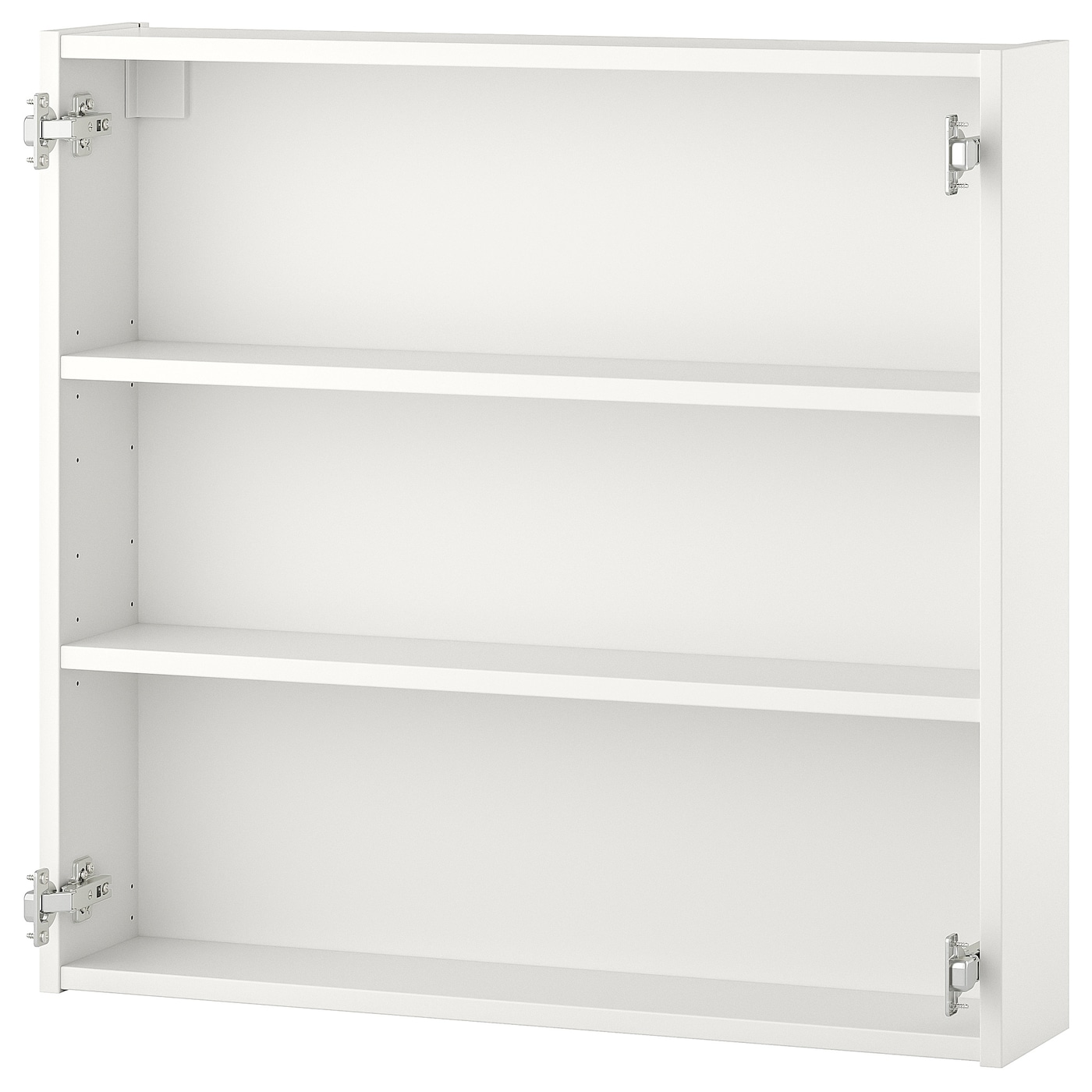 IKEA ENHET szafka wisząca z 2 półkami, biały, 80x15x75 cm