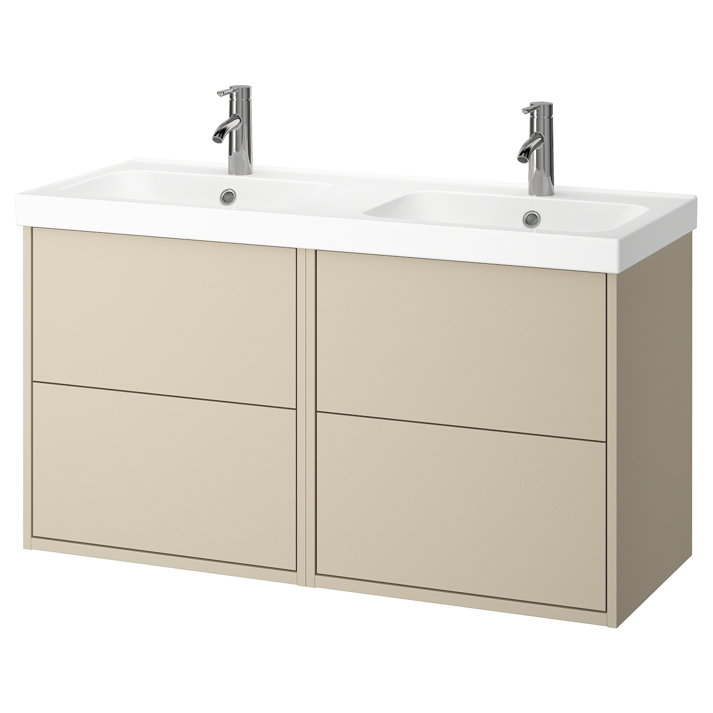 IKEA HAVBÄCK / ORRSJÖN szafka umywalkowa/umywalka/baterie, beżowy, 122x49x69 cm