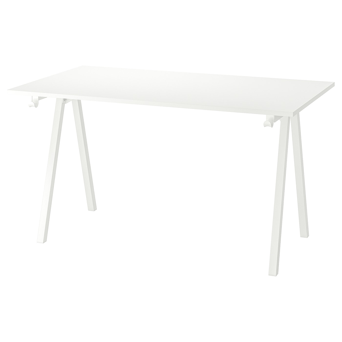 IKEA TROTTEN biurko, biały, 140x80 cm