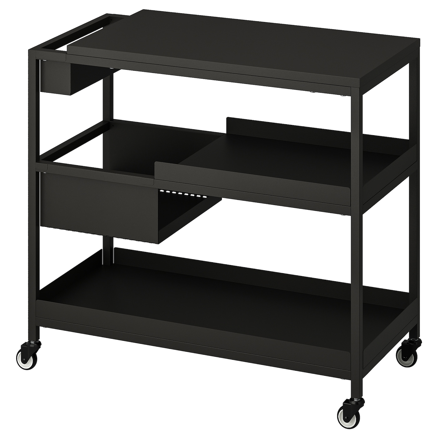 IKEA TROTTEN wózek, antracyt, 80x40 cm