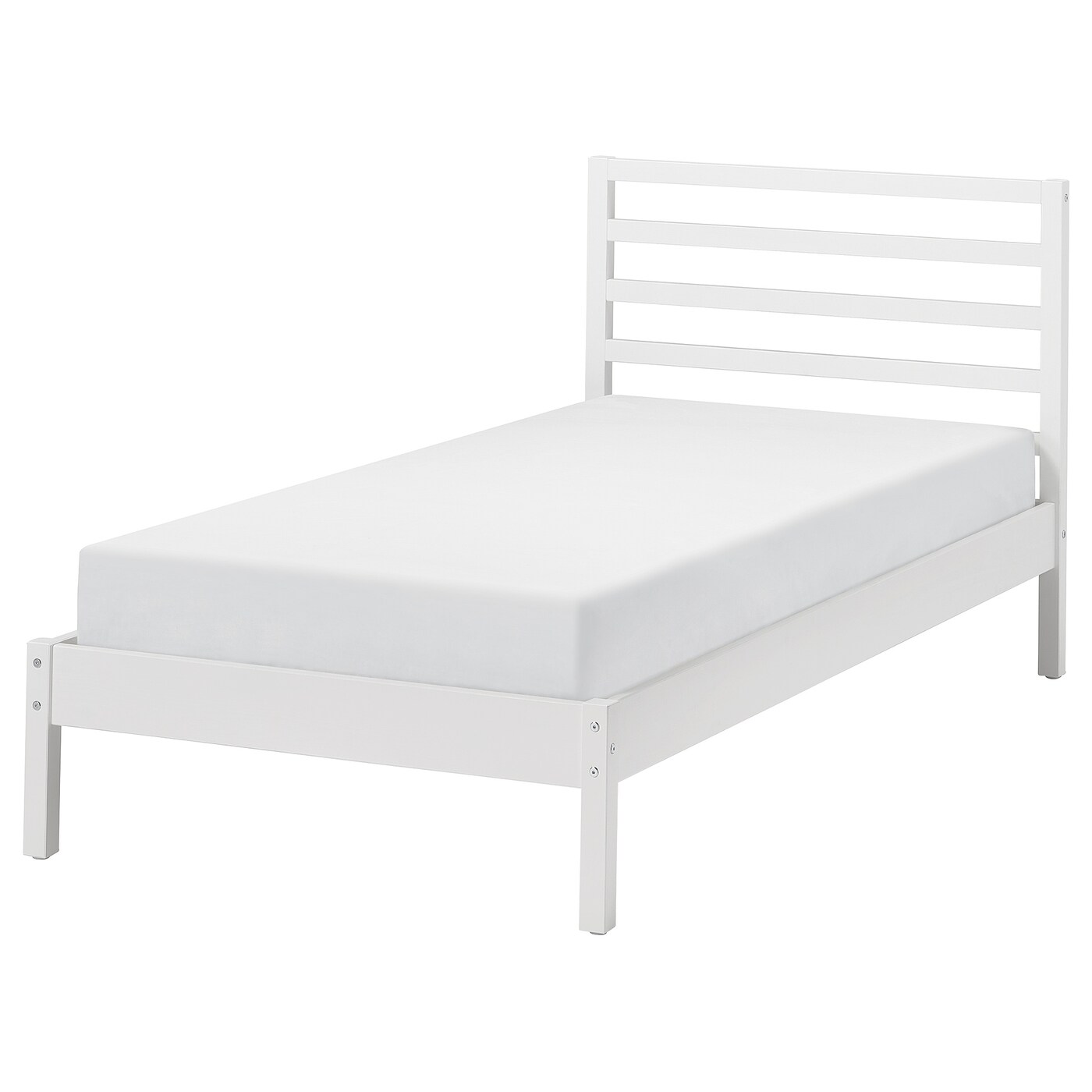 IKEA TARVA rama łóżka, biała bejca, 90x200 cm