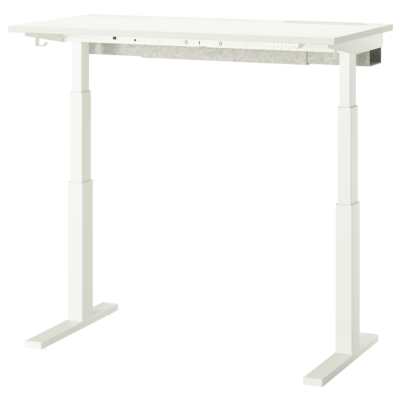 IKEA MITTZON biurko z regulacją wysokości, elektryczny biały, 120x60 cm