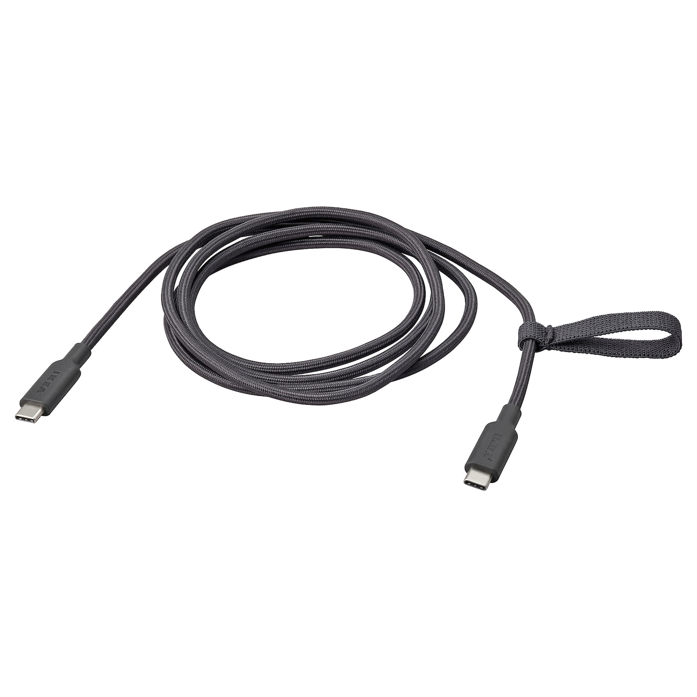 IKEA RUNDHULT USB-C na USB-C, ciemnoszary, 1.5 m/100 Wat