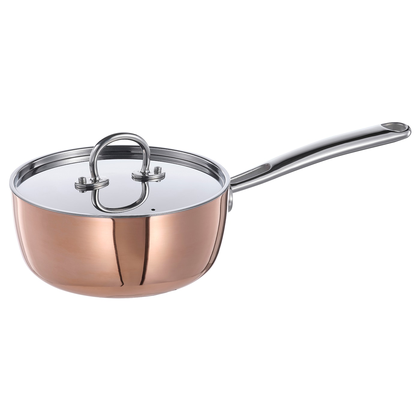 IKEA FINMAT rondel z pokrywką, miedź/stal nierdz, 1.5 l