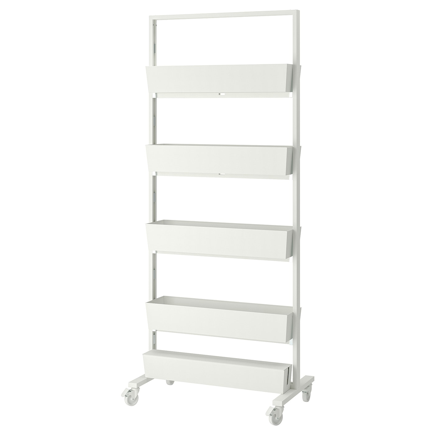 IKEA MITTZON ram z kółk/pojem/org na kable, biały, 85x205 cm
