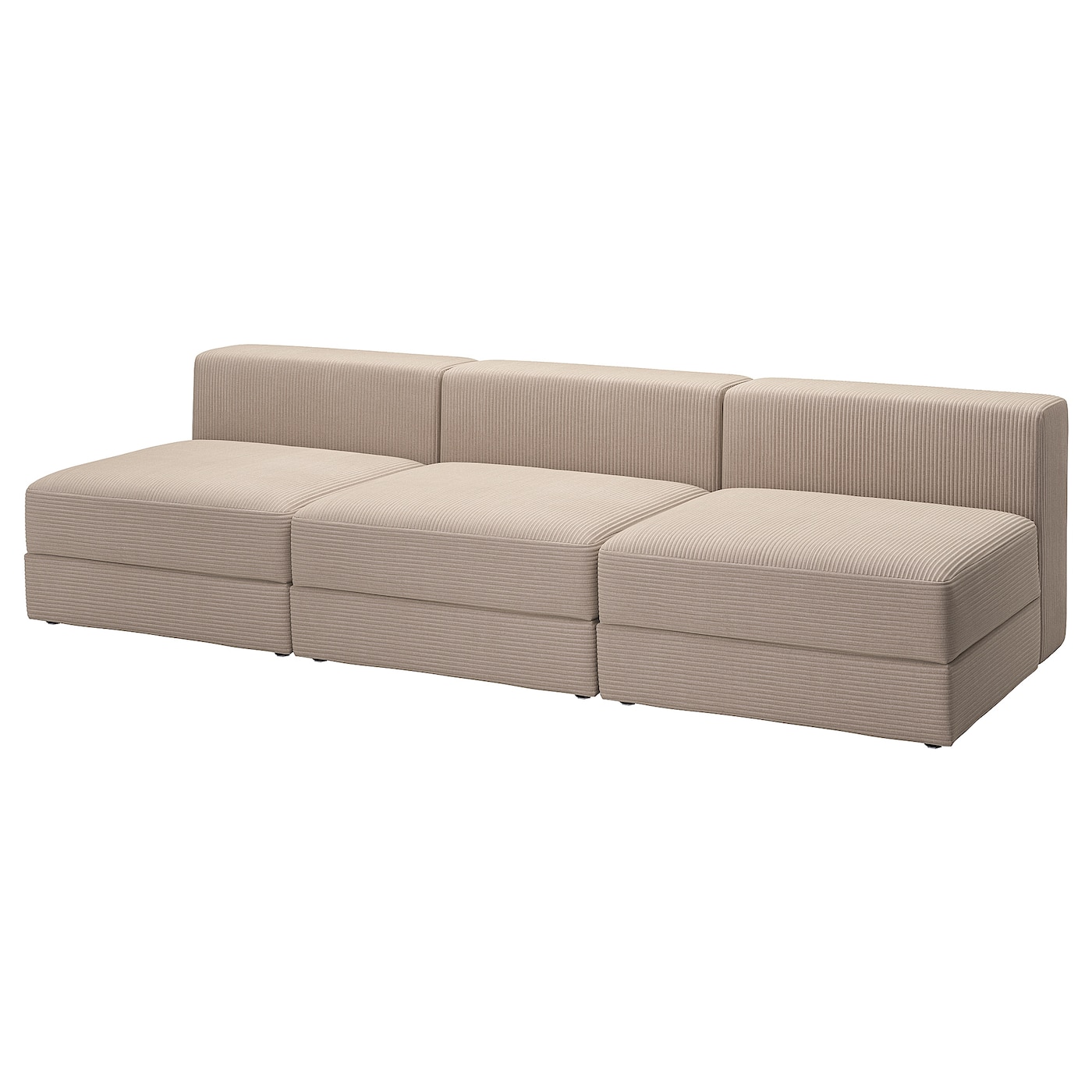 IKEA JÄTTEBO 4,5 osobowa sofa modułowa, Samsala szarobeżowy, Szerokość: 285 cm