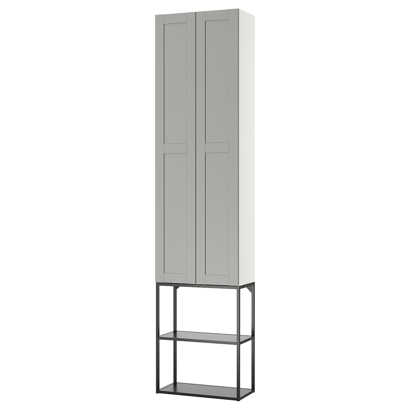 IKEA ENHET regał, antracyt/szary rama, 60x32x255 cm